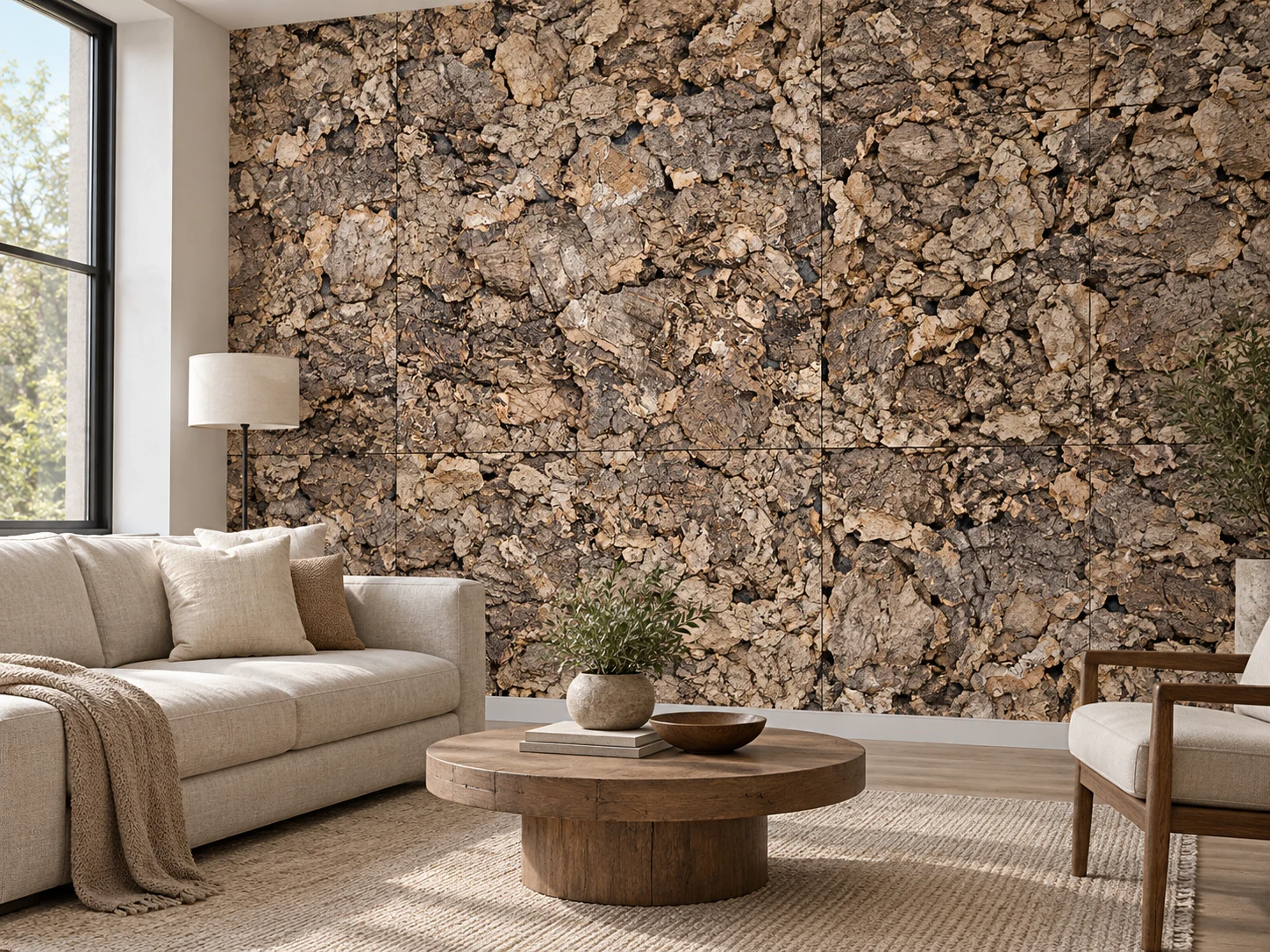 Roccia — Cork wall panels (wall & ceiling) — room illustration