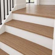 American Red Oak stair nosing — installed view
