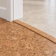 Autumn Leaves T-molding transition — installed view