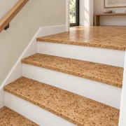 Desert Arable stair nosing — installed view