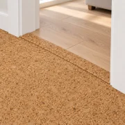 Golden Beach T-molding transition — installed view