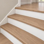 Honey Oak stair nosing — installed view