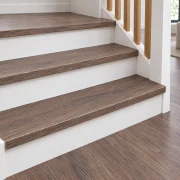 Latte stair nosing — installed view