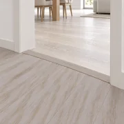 Meadow T-molding transition — installed view