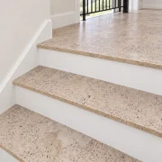 Mystic Vanilla stair nosing — installed view
