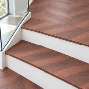 Noble Chevron stair nosing — installed view