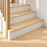 Pinewood stair nosing — installed view