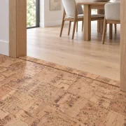 Quadro T-molding transition — installed view