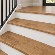 Spanish Cedar stair nosing — installed view