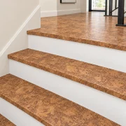 Tasmanian Burl stair nosing — installed view