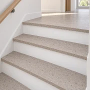 Terrazzo stair nosing — installed view