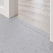 White Bamboo T-molding transition — installed view