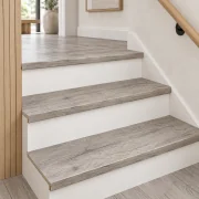 Wild Oak stair nosing — installed view
