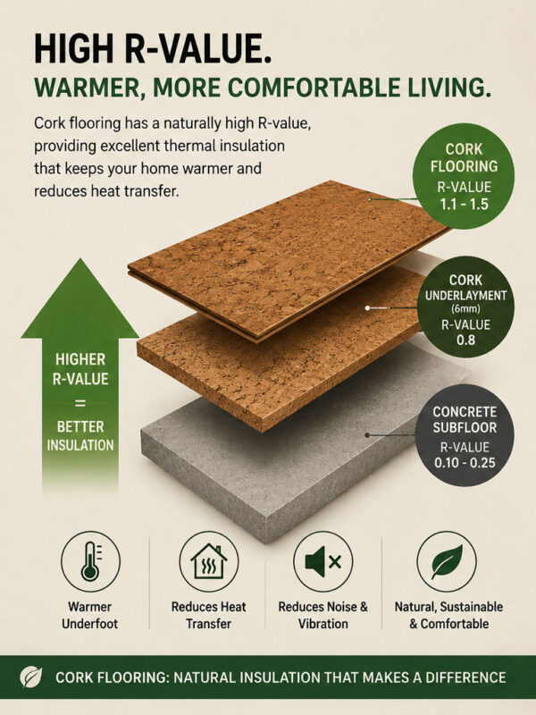 Cork Flooring R-Value Cork Flooring R Value Natural Warmth And Comfort
