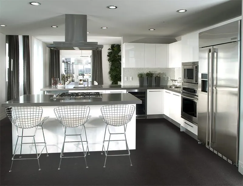 Jet Black Forna Cork Tiles Kitchen Architecture Images Interior Design