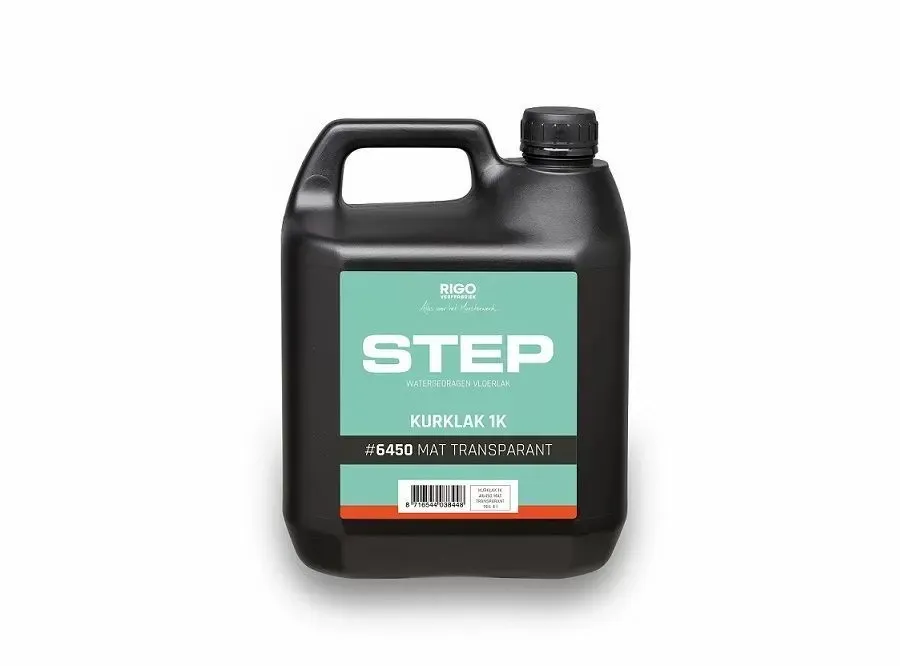 Rigostep (Royl) Step 1K Cork Transparent 4 Litre Top Layer Water-Based Polyurethane (Rigo4L) Rigostep (Royl) Step 1K Cork Transparent 4 Litre (Polyurethane)