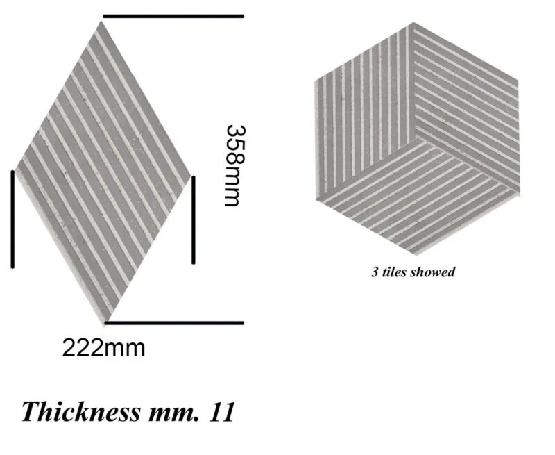 Striato - 7/16&Quot; (11Mm) - 3D Cork Wall Panels (Wsto11) Striato Cork Wall Panel Size