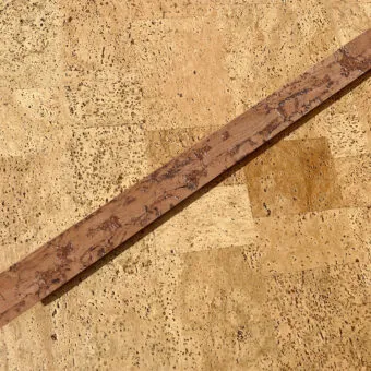 Amber streak custom manufactured cork stair nosing.