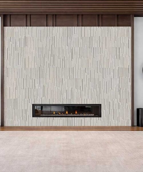 Arctic Slate acoustic wall panels installed in a home theater to absorb sound and reduce echo