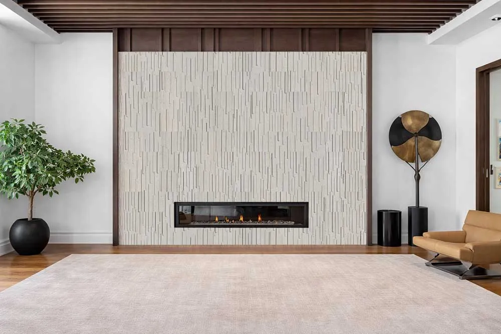 Arctic Slate Acoustic Wall Panels Installed In A Home Theater To Absorb Sound And Reduce Echo