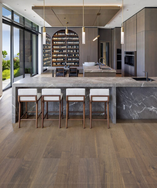 ashen chestnut swiss cork flooring for kitchen