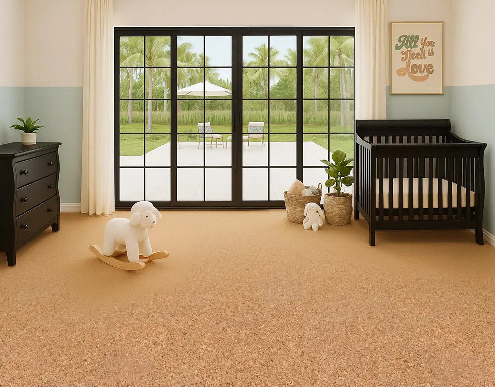 Autumn Leaves - 1/2&Quot; (12Mm) - Cork Floating (Fal12) Baby Nursery With Smooth Autumn Leaves Cork Flooring Creating A Safe, Eco-Friendly Environment.