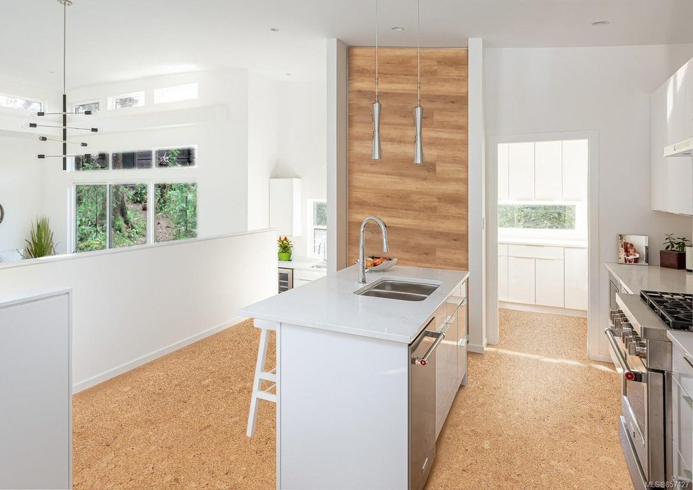 Kitchen Flooring With Natural Cork Flooring Material Floating Or Tiles