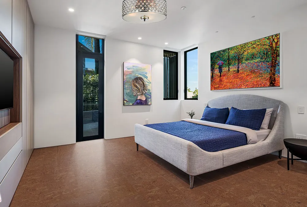 Autumn Ripple Forna Cork Bed Room Naturally Soundproof Floor