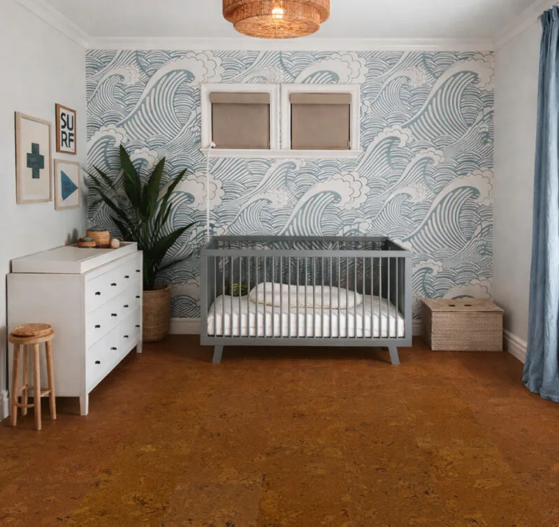Best Nursery Room Flooring: Why Cork Flooring Is The Safest &Amp; Smartest Choice For Your Baby Autumn Ripple Red Cork Flooring Nursery Eco Friendly Baby Room