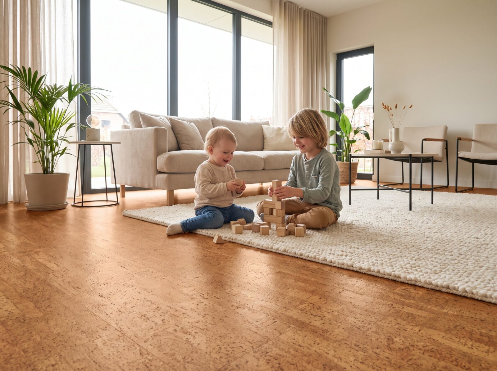 Banner Kids Friendly Cork Flooring - Flat Flooring And Interior Image For Icorkfloor Homepage