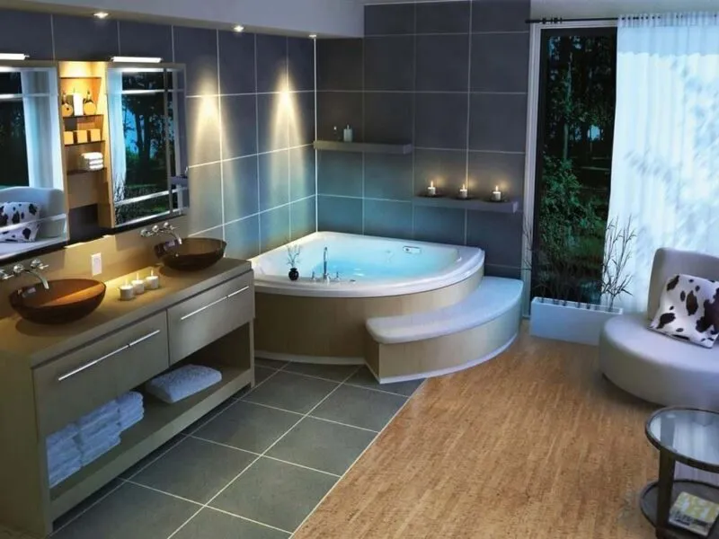 Best Bathroom Flooring - Cork Tile For Rest Of The House Best Bathroom Flooring Cork Tiles