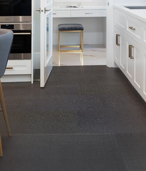 black buffalo forna swiss leather floating flooring kitchen