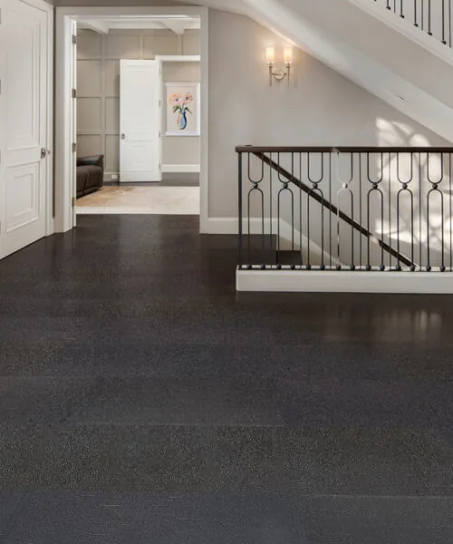 Black Buffalo – 13/32” (10.5Mm) – Swiss Leather Flooring (Lbkbuf10.5) Black Buffalo Forna Swiss Luxury Leather Floating Flooring
