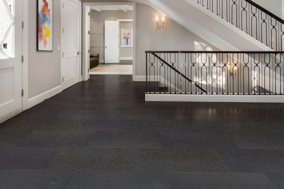 Black Buffalo – 13/32” (10.5Mm) – Swiss Leather Flooring (Lbkbuf10.5) Black Buffalo Forna Swiss Luxury Leather Floating Flooring