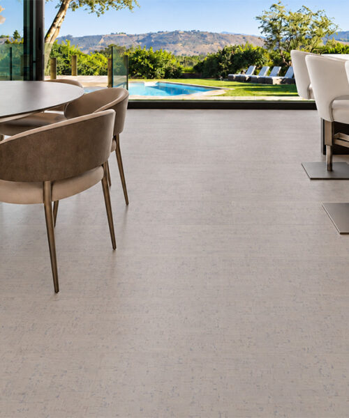 Bleached Birch - 5/16&Quot; (8Mm) - Cork Glue Down Tile (Gbb8) Bleached Birch 12Mm Floating Cork Flooring Connects A Dining Area And Kitchen With Mountain Pool Views.