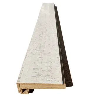 Bleached birch cork flooring nosing custom made.