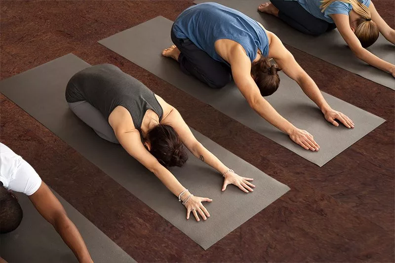 Healthy Flooring, A Better Floor For Healthier Living, The Cork Way Brown Salami Cork Yoga Exercise Working Out Studio Healthy Flooring Best Flooring For Allergies