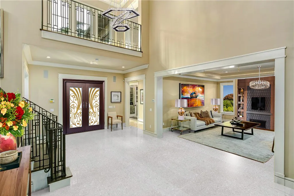 Ceramic Marble - 1/2&Quot; (12Mm) - Cork Floating (Fcm12) Ceramic Marble Cork Flooring Foyer Luxury Home Second Floor Window