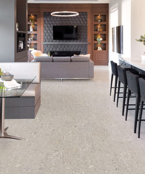 Ceramic Marble - 1/2&Quot; (12Mm) - Cork Floating (Fcm12) Ceramic Marble Cork Flooring In White For Kitchen