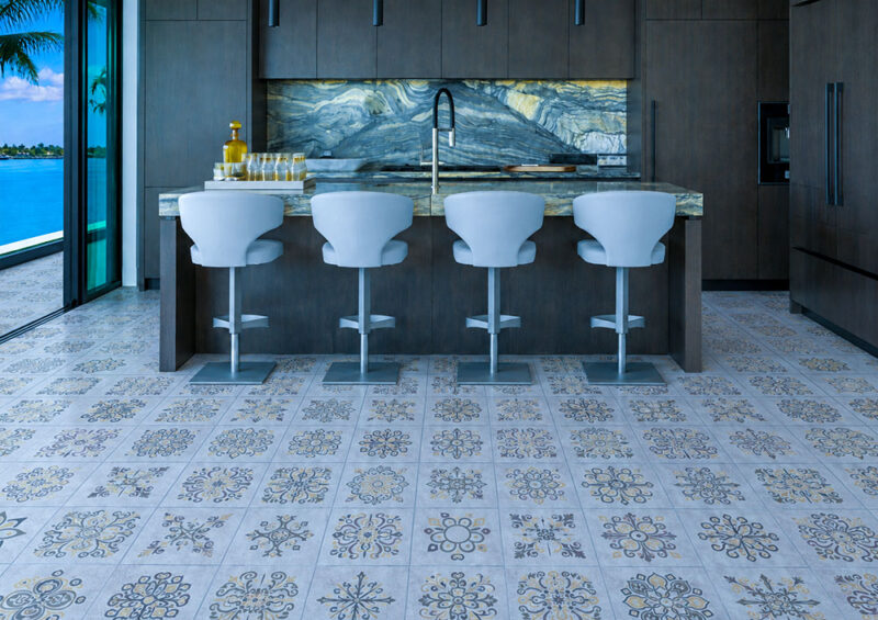 Best Waterproof &Amp; High-Humidity Flooring For Coastal, Tropical And Damp Homes Classic Porcelain Swiss Techslate Techslate Waterproof Mineral Flooring In A Modern Kitchen