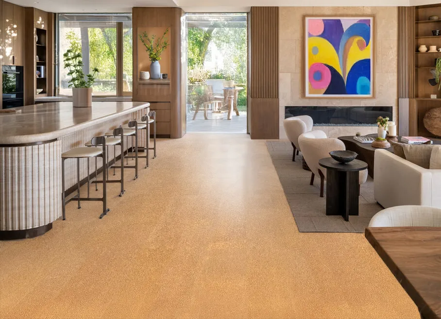 Cocoa Forna Swiss Real Leather Kitchecn And Living Rill Flooring