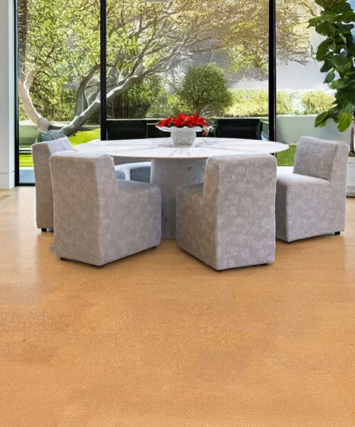 cocoa forna swiss real leather sustainable dining room flooring