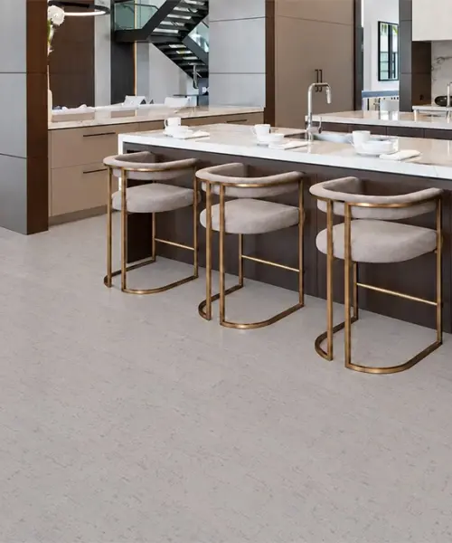 Bleached Birch Installed Flooring In A Furnished Daylight Interior; Reviewed Room View (Cz3378Vcc)