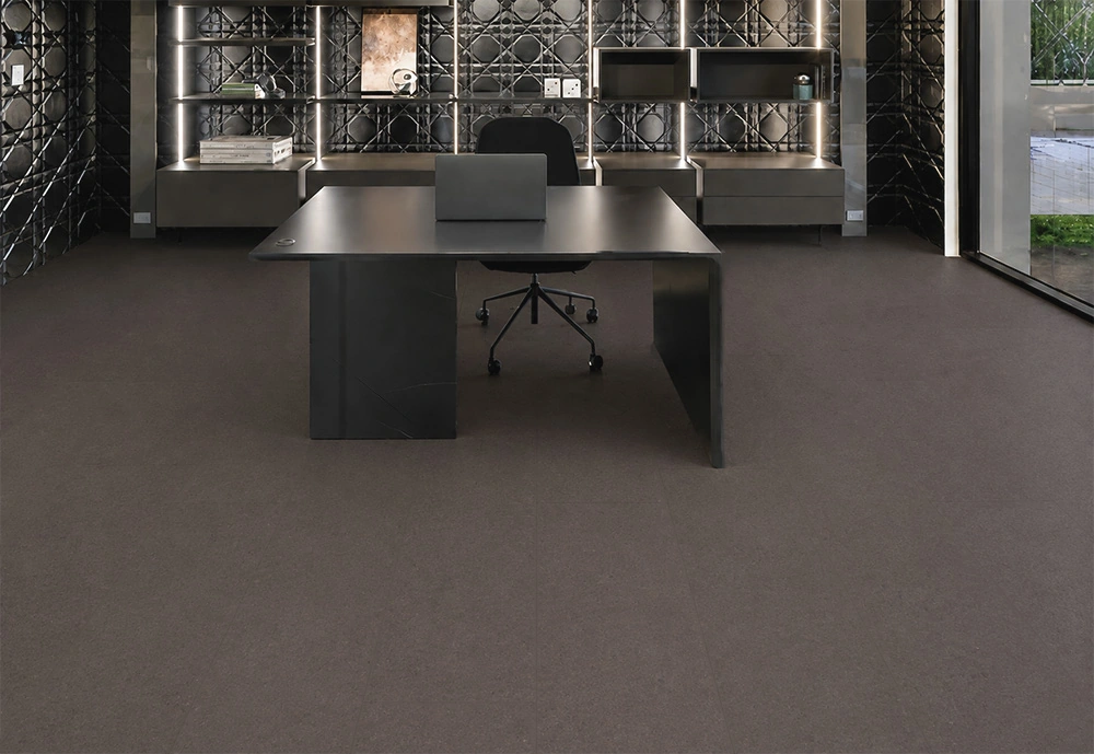 Night - 7/16&Quot; (11Mm) - Swiss Real Cork Floating (Fnig11) Night Installed Flooring In A Furnished Daylight Interior; Reviewed Room View (Fnig11)