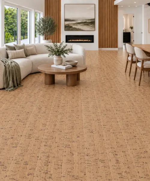 Silver Birch floor application in a furnished room, based on the original product reference