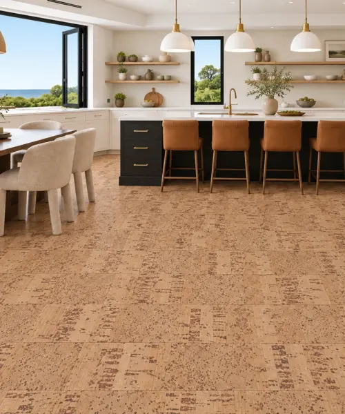 Quadro floor application in a furnished room, based on the original product reference