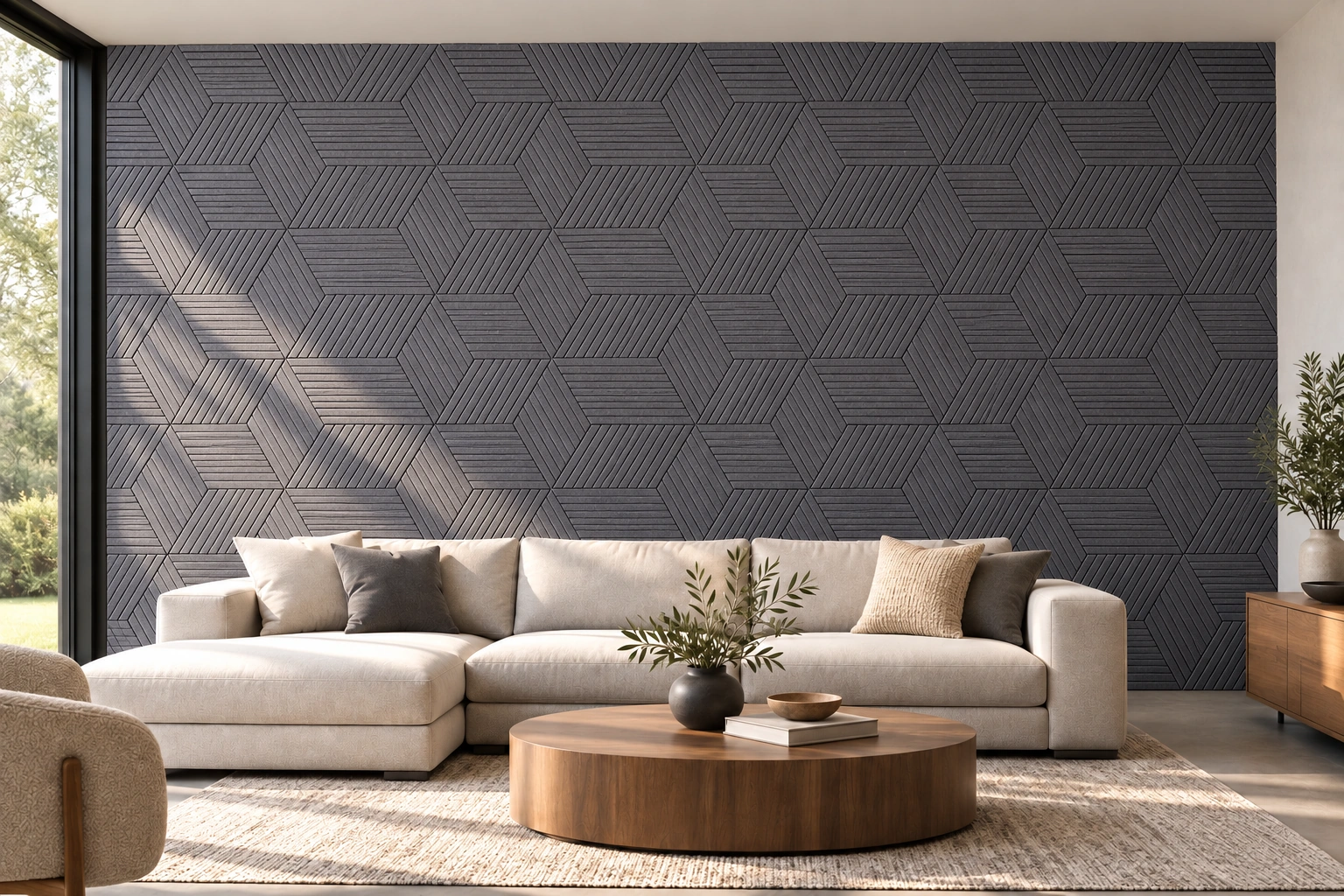 Linear Wood Grey