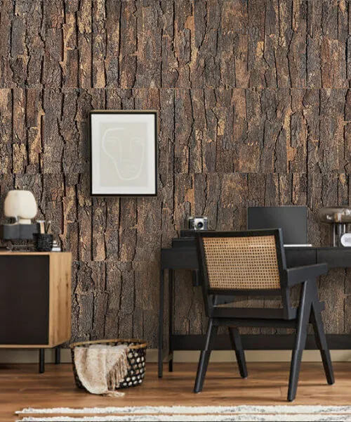 Cork Bark Acoustic Wall Panels Sound-Absorbing Qualities Office