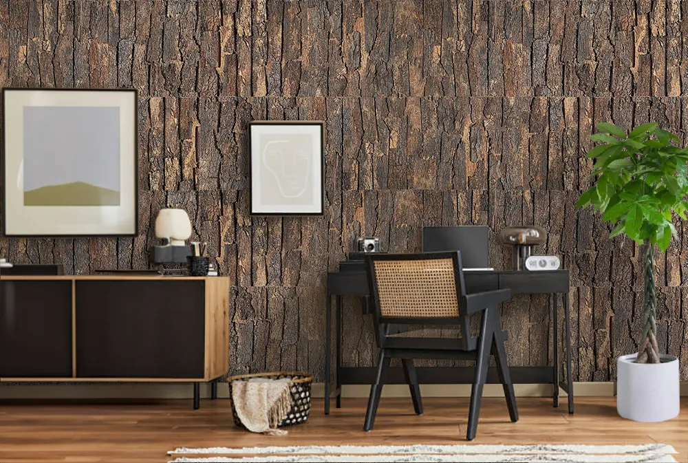Cork Bark - 63/64&Quot; (25Mm) - 3D Acoustic Cork Wall Panels (Wcb25) Cork Bark Acoustic Wall Panels Sound-Absorbing Qualities Office