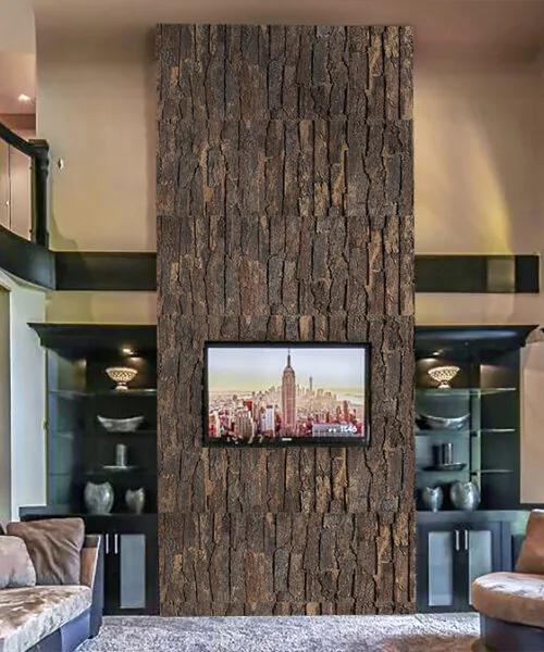 Cork Bark Decorative Acoustic Panels Aesthetics And Functionality